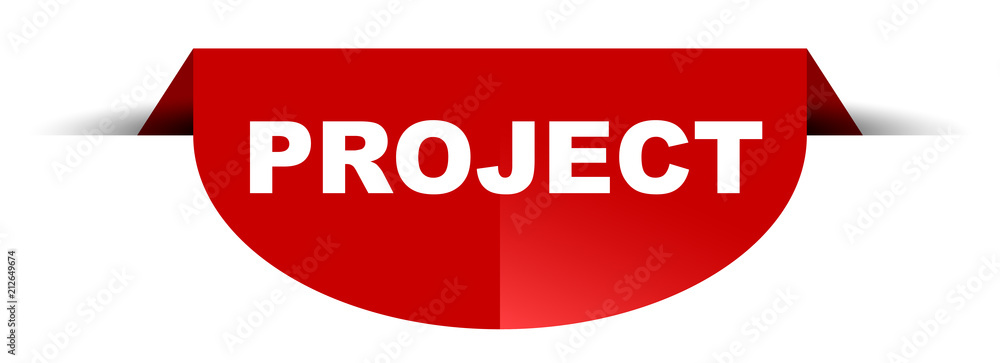 red vector round banner project red vector round banner project