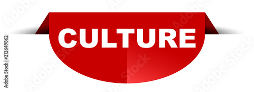 red vector round banner culture