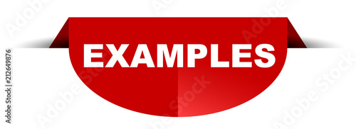red vector round banner examples