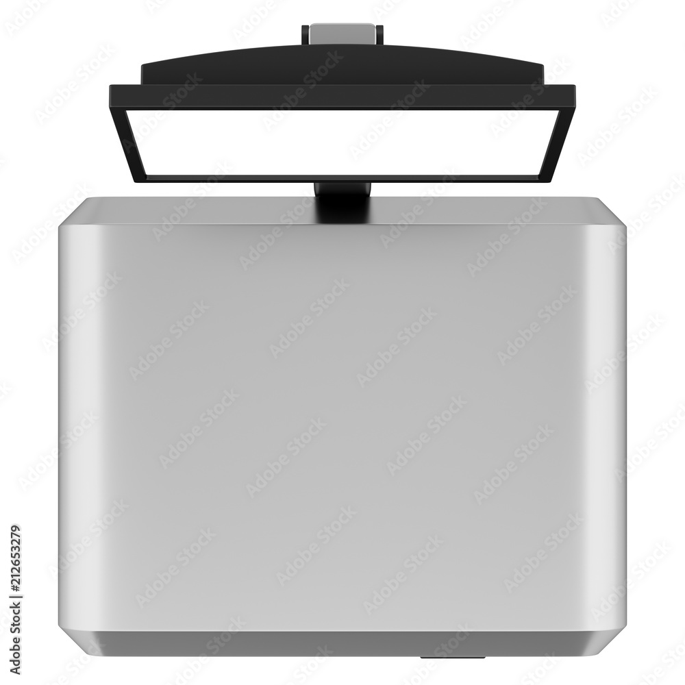 supermarket scale isolated on white background. top view supermarket scale isolated on white background. top view