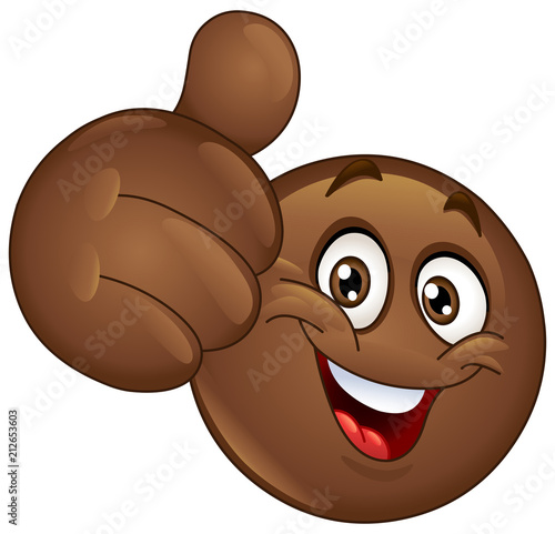 Thumb up African emoticon