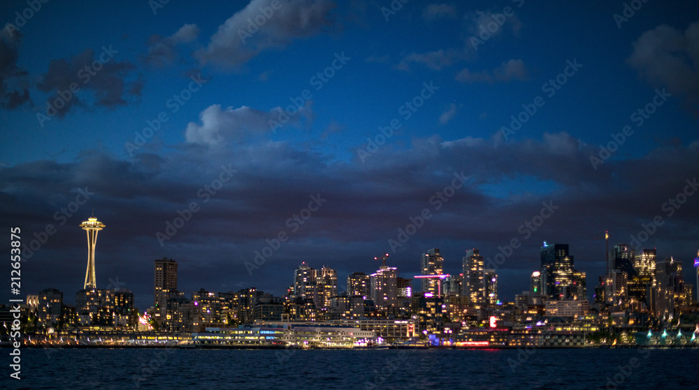 Seattle Skyline from the Bainbridge Ferry