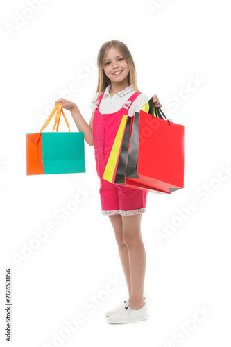 Participate in loyalty programs. Loyalty benefits. Why customers participate in loyalty programs.Girl cute teenager carries shopping bag. Kid bought clothing summer sale