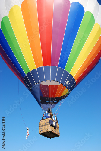 Colorful air ballon in a blue sky