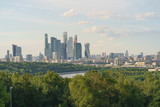 Moscow city image, the business district made of glass and metal