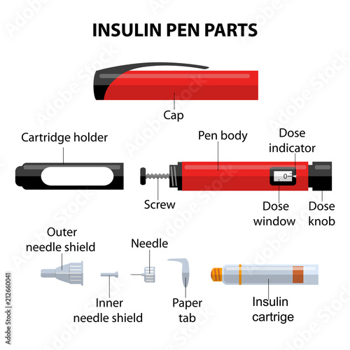 Part of diabetic insulin pen