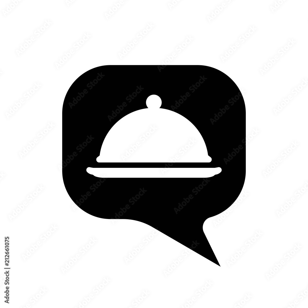 tray-dish dialogue icon. isolated tray-dish dialogue icon. isolated