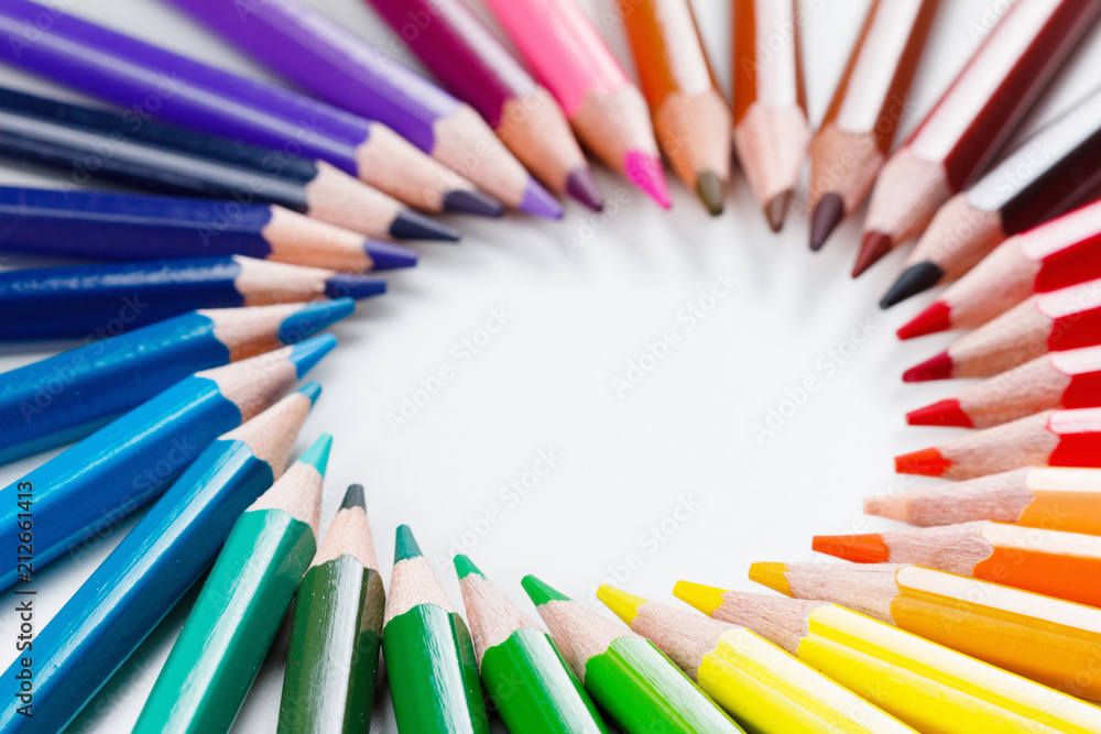 Set of colored pencils Set of colored pencils