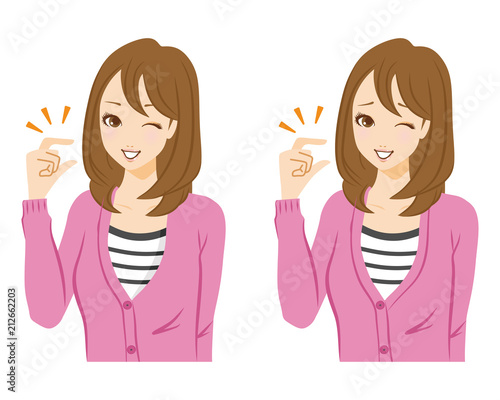 「ちょっとだけで大丈夫！」と「お願い！ちょっとだけ」女性