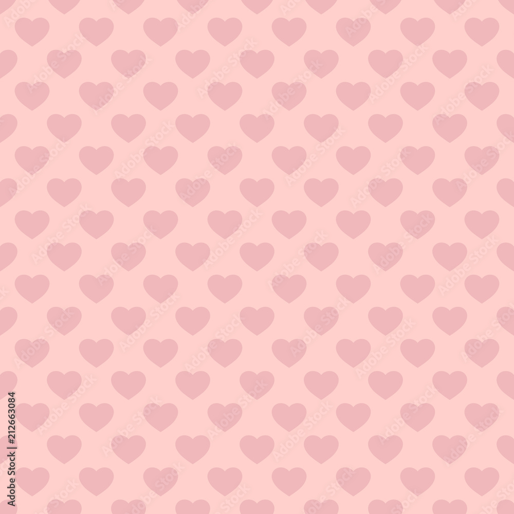 Hearts seamless pattern. Valentines day background. Vector romantic pink texture Hearts seamless pattern. Valentines day background. Vector romantic pink texture