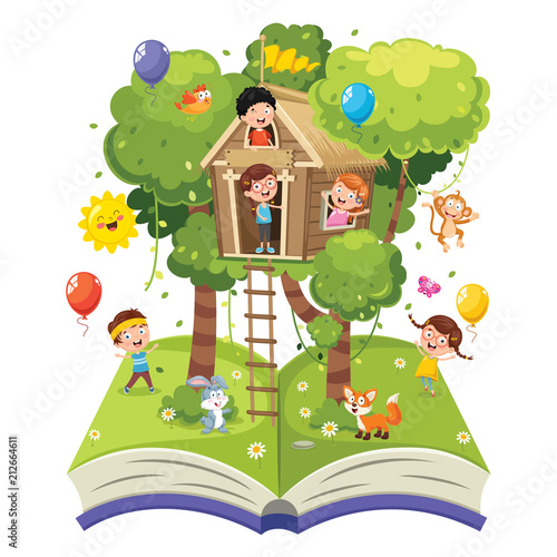 Vector Illustration Of Children