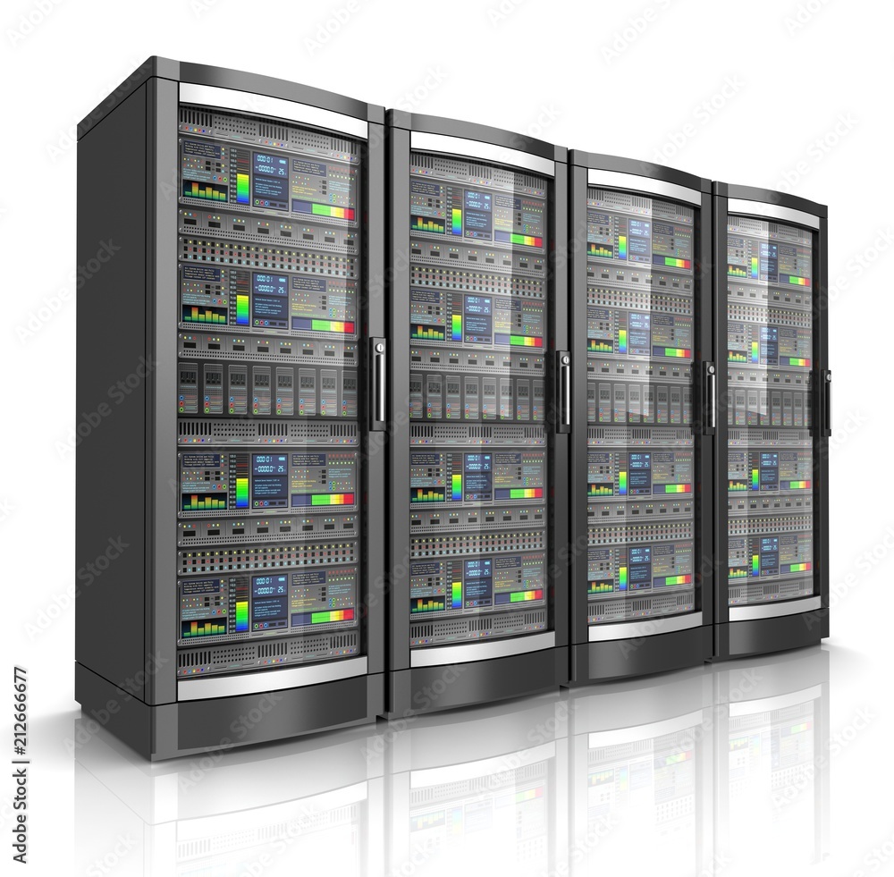 network workstation servers 3d illustration network workstation servers 3d illustration