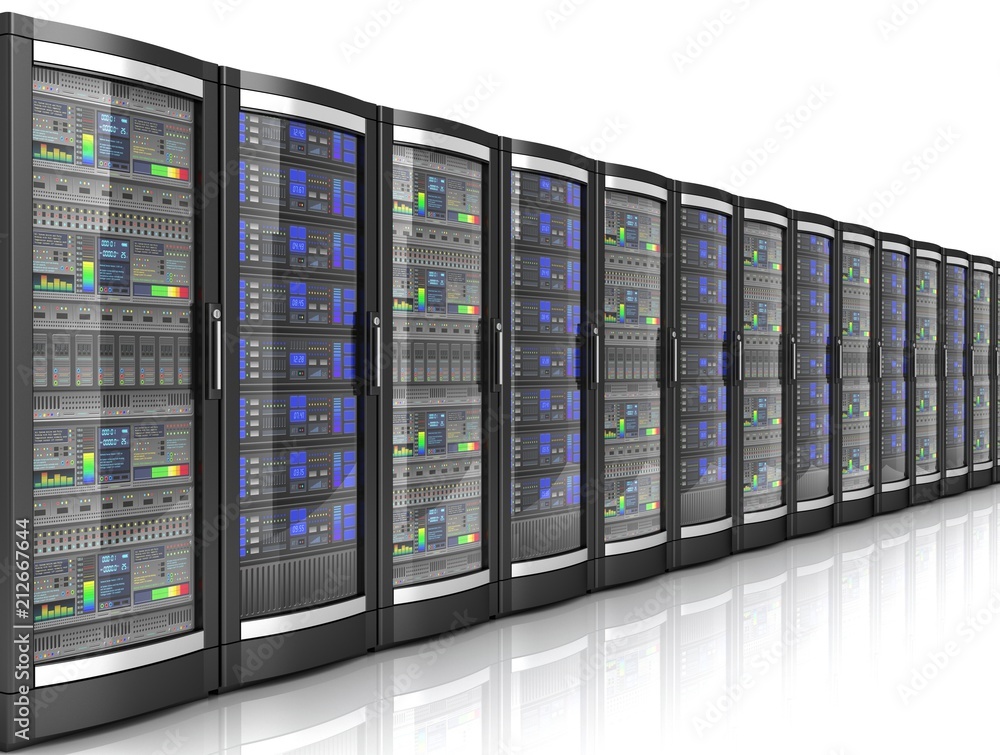 network workstation servers 3d illustration network workstation servers 3d illustration