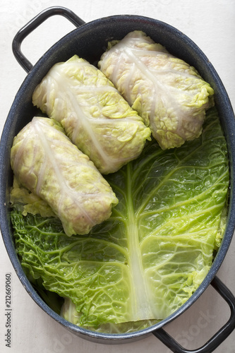 Golabki. Polish meat stuffed cabbage 