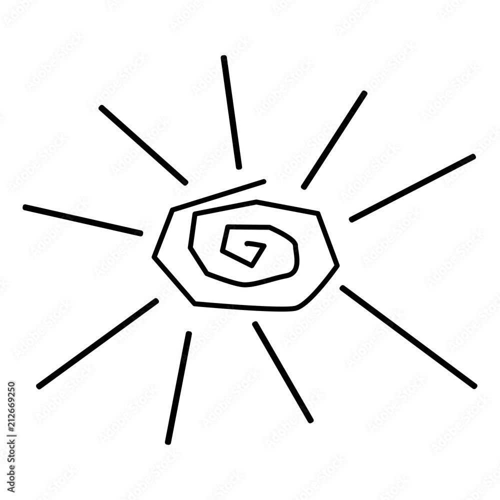 Black spiral sun Black spiral sun