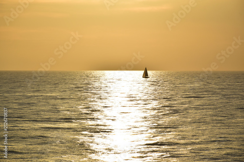 Sunset in the Adriatic Sea