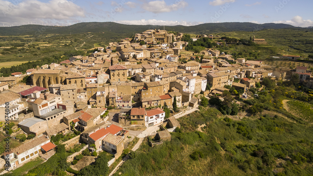San Martin de Unx village in Navarra province, Spain