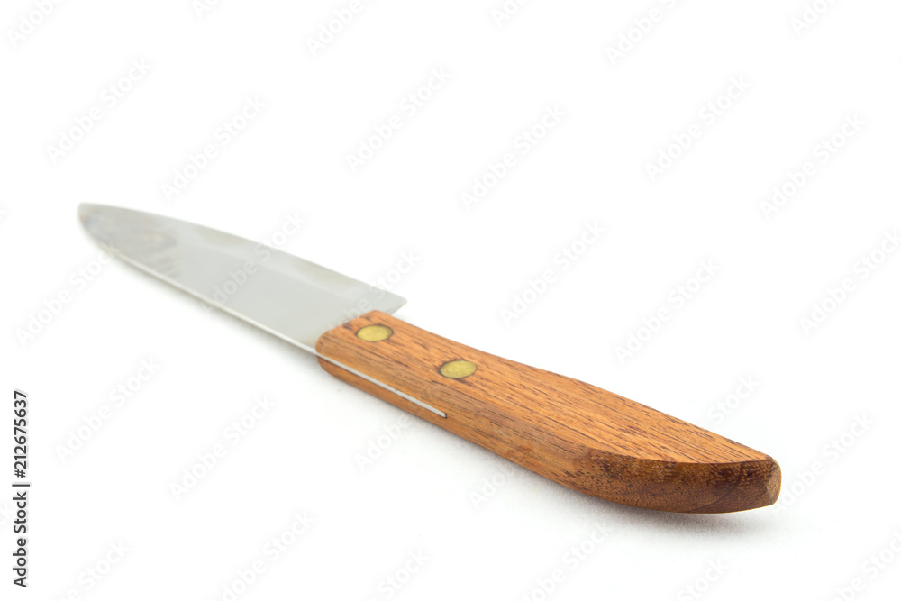 Knife on white background