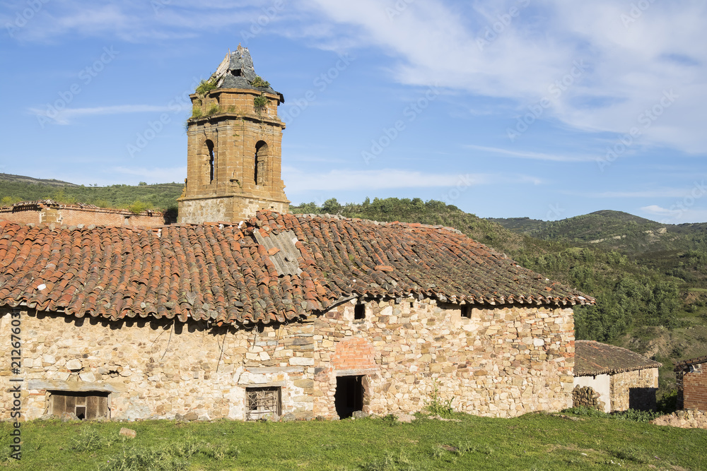 Treguajantes de Cameros village in La Rioja province, Spain