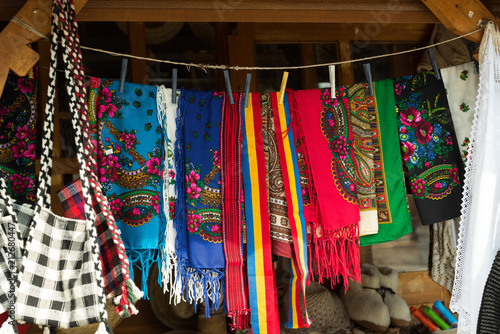 Scarves, Belts and Bags from a Traditional Market