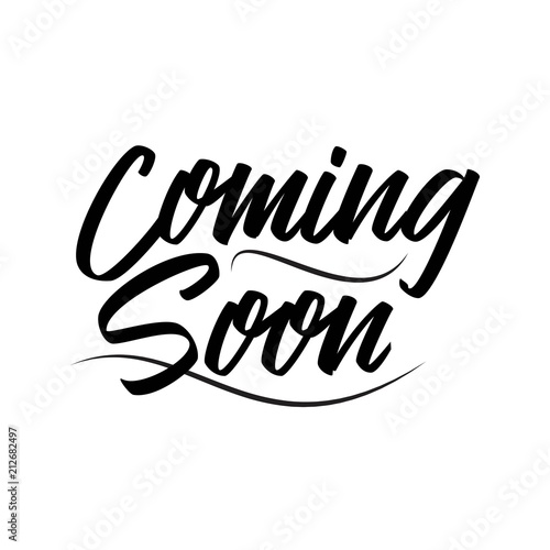 Coming soon Vector Template Design Illustration
