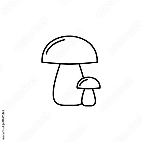 mushrooms icon. Element of food and drinks icon for mobile concept and web apps. Thin line mushrooms icon can be used for web and mobile. Premium icon