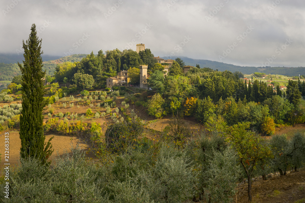 Medieval village of Panzano, Chianti, Tuscany