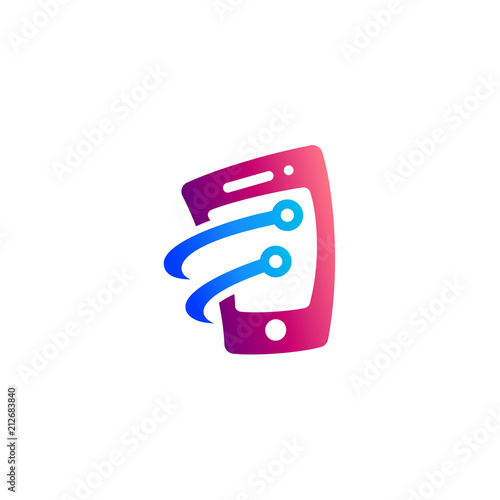 Mobile Phone Technology Logo