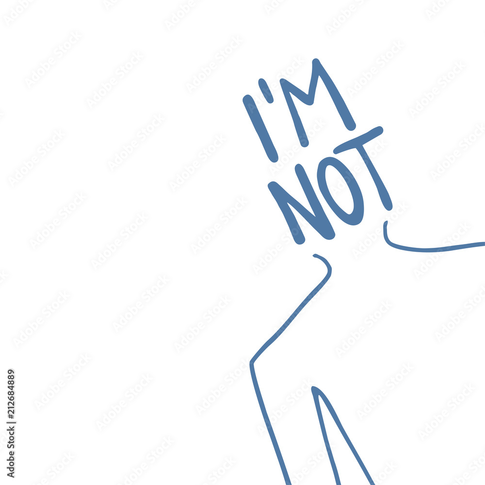 Fototapeta premium I am not message