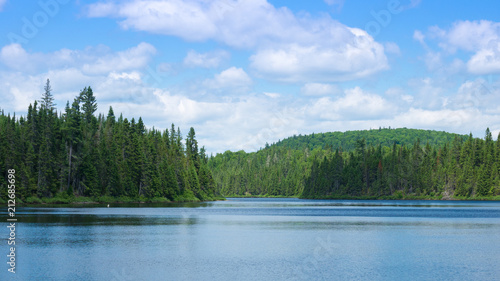A beautiful lake landscape in Canada