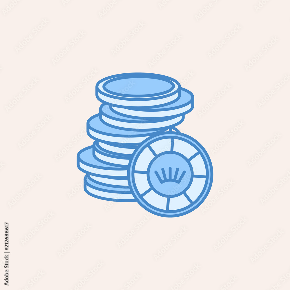 stack of game chips icon. Element of casino icon for mobile concept and web apps. Field outline stack of game chips icon can be used for web and mobile stack of game chips icon. Element of casino icon for mobile concept and web apps. Field outline stack of game chips icon can be used for web and mobile