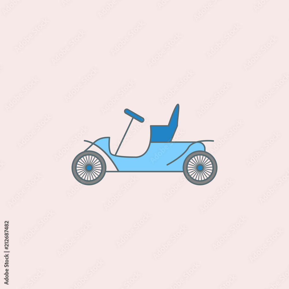 second generation of cars field outline icon. Element of generation icon for mobile concept and web apps. Field outline second generation of cars icon