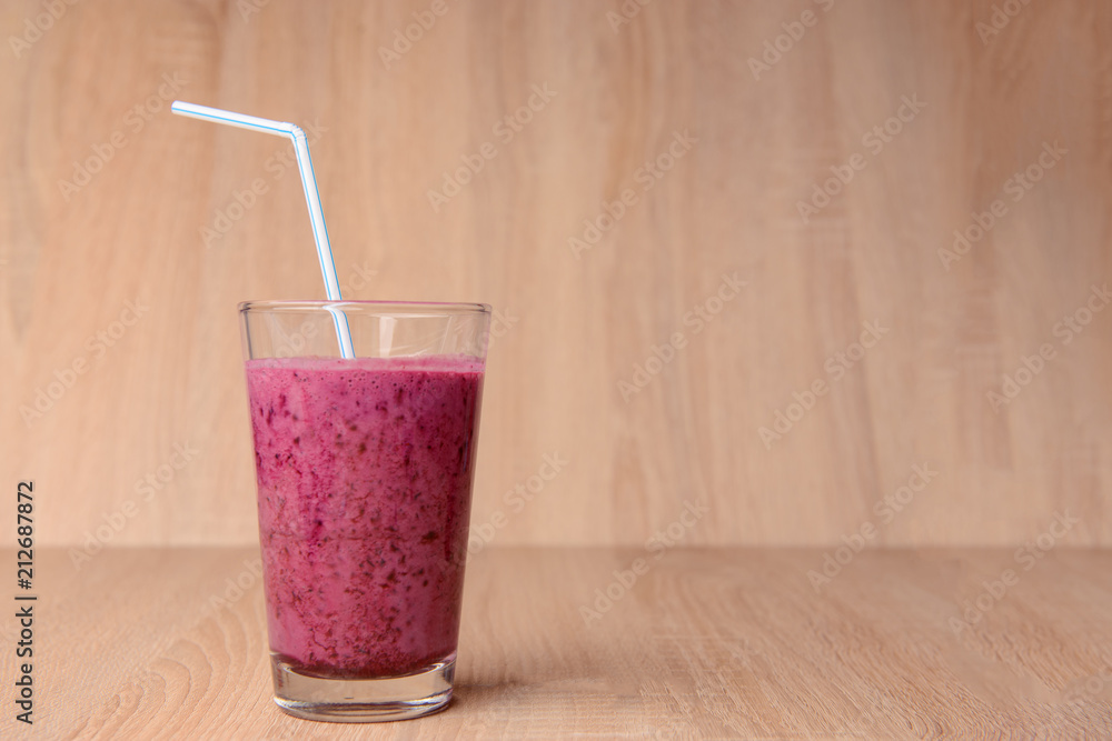 Blueberry smoothie with fresh berries Blueberry smoothie with fresh berries