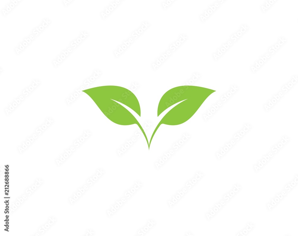 Fototapeta Tree leaf vector logo design, eco-friendly concept.