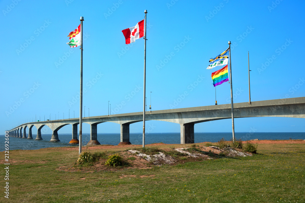 Fototapeta premium Confederation bridge in Prince Edward island in Canada