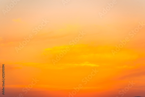 Orange sky at the sunset © somra