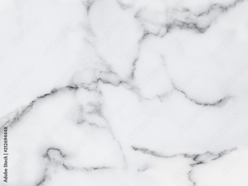 White marble texture with natural pattern for background or design art work.