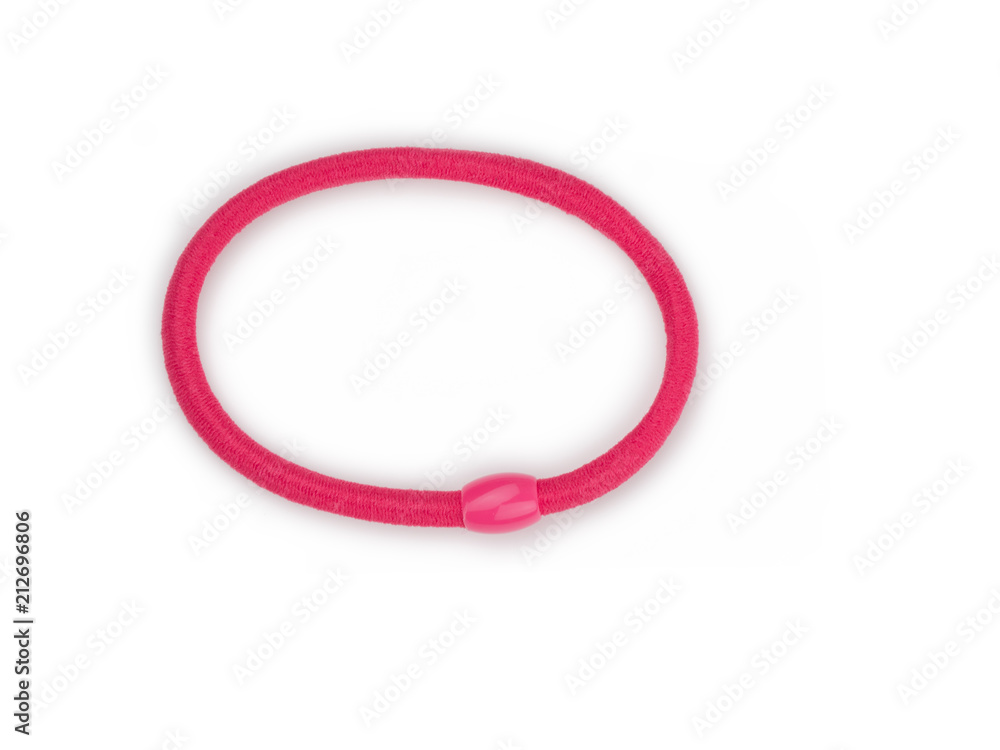 Colorful hair bands on white background. Colorful hair bands on white background.