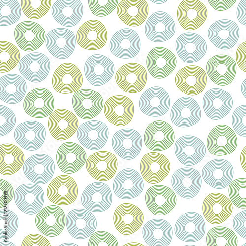 Green and blue striped circ...