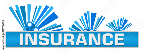 Insurance Blue Abstract Graphics On Top 