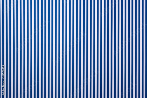 top view of white and blue striped surface for background