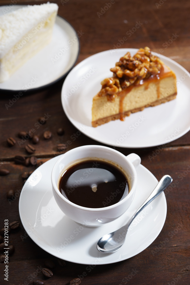 cup of coffee with cake cup of coffee with cake