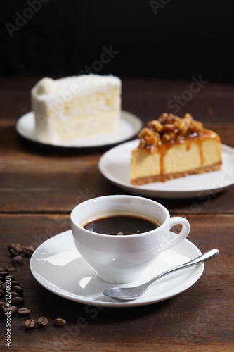 cup of coffee with cake