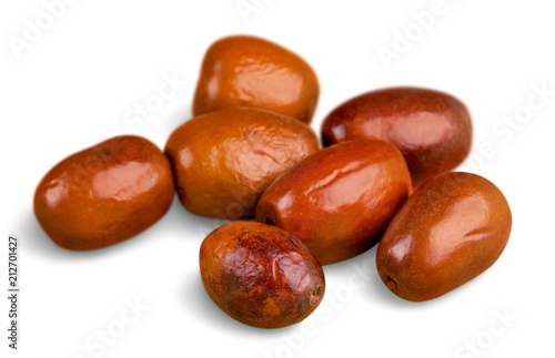 Nuts collection on a white background