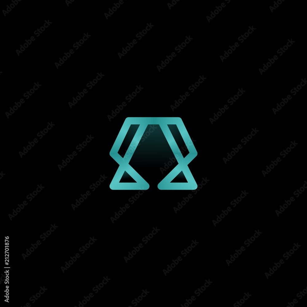 Letter A Outline Media Modern Abstract Icon Creative Logo Design Template Element Vector Letter A Outline Media Modern Abstract Icon Creative Logo Design Template Element Vector