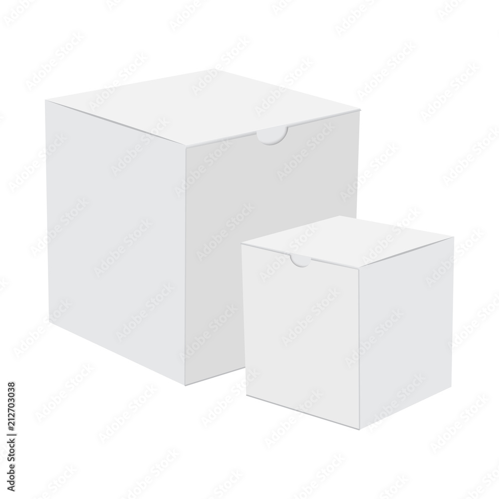Blank of cardboard box for gift. Vector Blank of cardboard box for gift. Vector