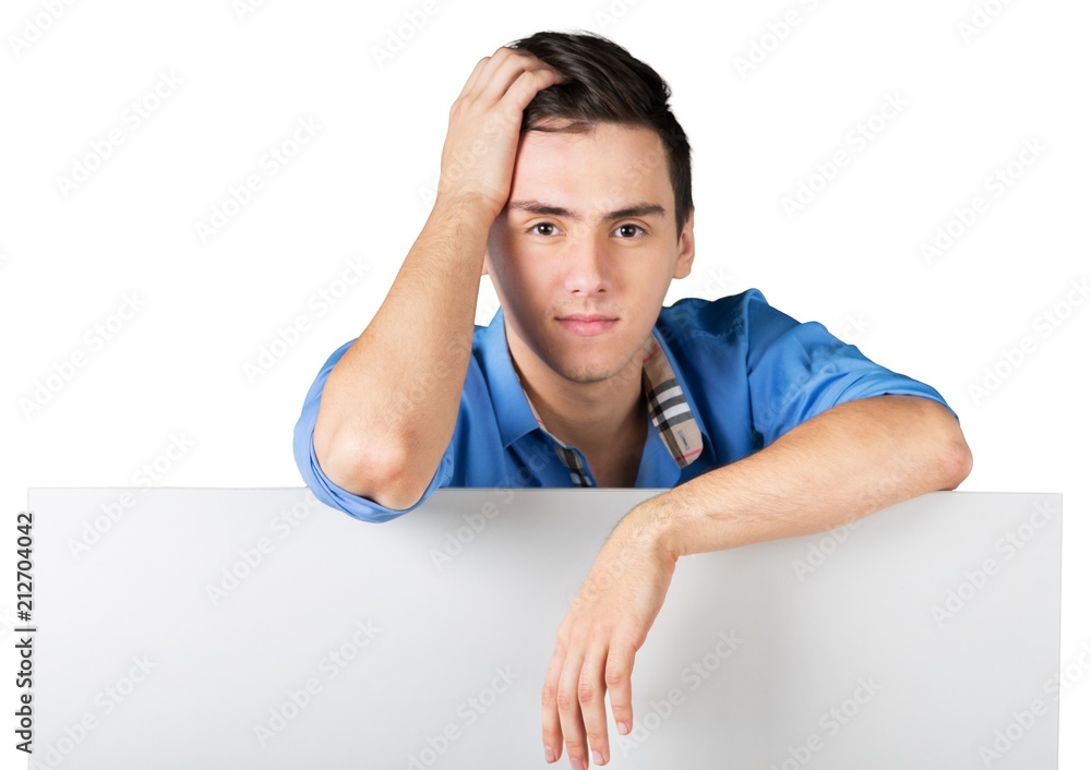 Group of teenagers over the background with the many words from Group of teenagers over the background with the many words from