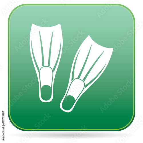 Diving flippers icon