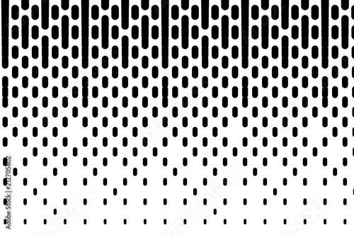Background with lines. Halftone effect. Digital gradient. Minimalistic, dynamic stale. Black and white vector illustration  