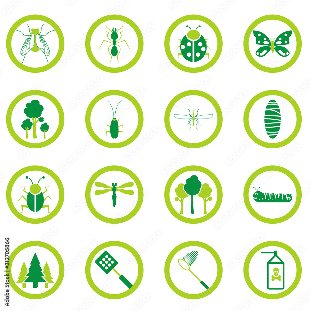 bug insect icon vector.